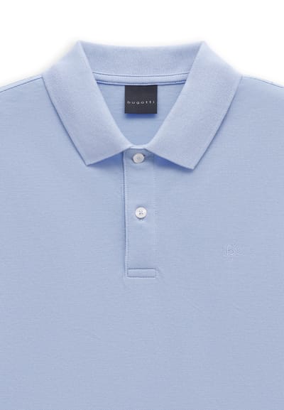 Bugatti Herren Poloshirt van een gestructureerde katoenmix