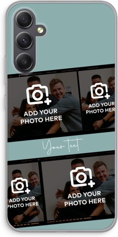 Gepersonaliseerd - Case Company® - Hoesje geschikt voor Samsung Galaxy A34 hoesje - Filmrol N°2 - Soft Cover Telefoonhoesje - Bescherming aan alle Kanten en Schermrand