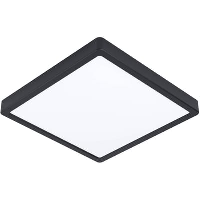 EGLO LED plafondlamp Fueva 5 IP44 840 zwart 28,5x28,5