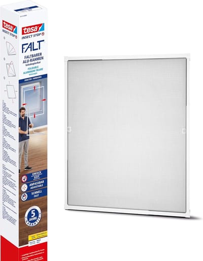 Vliegengaas met aluminiumframe, opvouwbaar en uittrekbaar, 55214