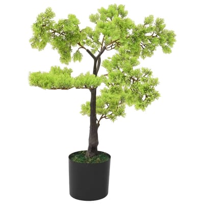 vidaXL - Kunstplant - met - pot - cipres - bonsai - 60 - cm - groen