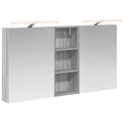 vidaXL - Badkamerkast - set - 3 - st - 130 - x - 14,5 - x - 70 - cm - Bewerkt - hout
