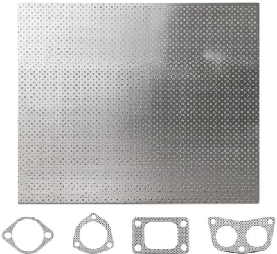Afdichtingsplaat voor uitlaatspruitstuk, 1,8 mm dik, 30 x 20 cm, universeel snijbaar, perfect voor motorreparaties en uitlaatverbeteringen