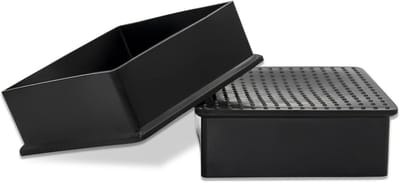 Meubelvoeten Ferrules - Stoelpotenhoezen Vloerbeschermers - Meubels Beschermen - Flexibel PVC Materiaal - 80 x 80 mm - Zwart