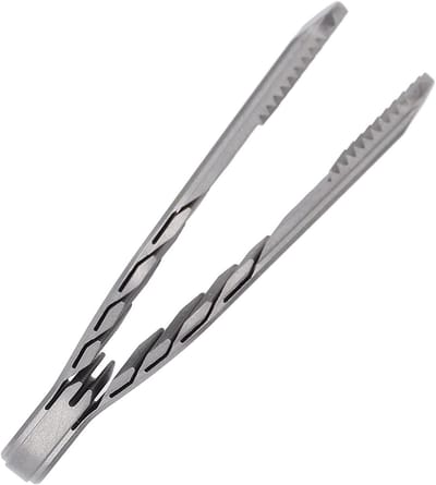 Mini Pincet - Sleutelhanger Tool - Kleine Objecten Pakken - Duurzame Ti-legering - Compact Formaat - Metaal
