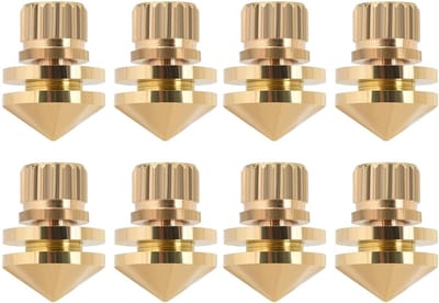 Set van 8 Speaker Spike Pads - Koper Speaker Suspension Spikes voor Vloerbescherming en Geluidsisolatie