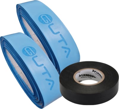 Guta Stickgrip Set Blauw + PVC Tape Zwart, Hockeystickgrip