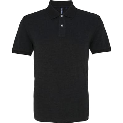Asquith & Fox Heren Poloshirt met korte mouwen (Zwarte Heide)