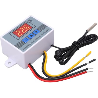 Digitale Temperatuurregelaar Thermostaat Verwarming Koeling Schakelaar met Waterdichte Sonde 10A 110‑220V 1500W