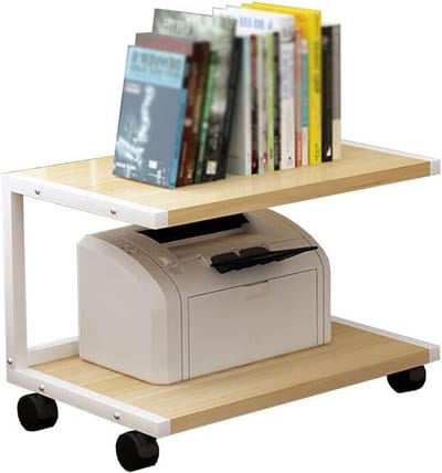 Luidspreker Wandbeugel - Audio Beugel Plank - Opbergen Audiovisuele Apparaten - Verrijdbaar met Wielen - 50x40x50 cm - Zwart