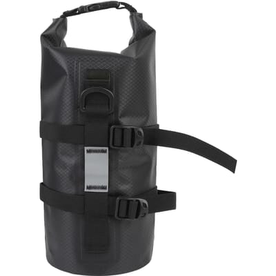 Sac de Fourche de Vélo Multipurpose Imperméable Capacité 5L Bandes Réfléchissantes Sac de Fourche Avant de Vélo avec Support Fixe pour Route black
