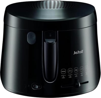 Maxi Fry friteuse met Cool Wall technologie - tot 12 kg inhoud - inklapbare handgreep - compact formaat - regelbare thermostaat van 150 °C tot 190 °C - zwart
