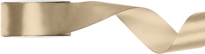 Satijn lint 25mm breed koud goud, rol 25 meter - hobbylint - sierlint - cadeaulint - satin ribbon