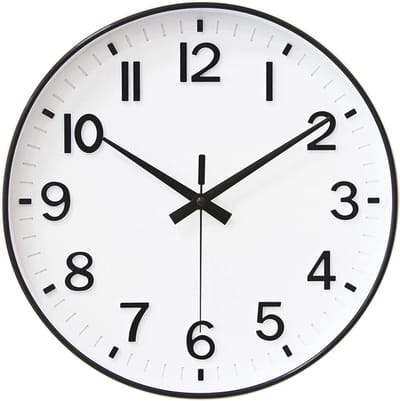 Stille Wandklok 30 cm met Arabische Cijfers - Ideaal voor Woonkamer, Keuken, Kantoor en Slaapkamer