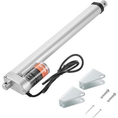 VEVOR 1000N Lineaire actuator DC 12V lineaire aandrijving IP54 elektrische lineaire motor 300 mm slaglengte Geluidsniveau ≤50 dB Elektrische deuropener 14 mm/s rijsnelheid Lineaire technologie Aanpassingsaandrijving