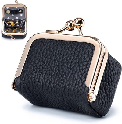 Compacte Reisjuwelendoos - Mini Sieradenopslag voor Eenvoudig Transport, Geschikt voor Oorbellen, Kettingen en Armbanden - Perfect Cadeau voor Vrouwen en Meisjes (Zwart)