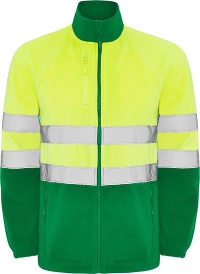 High Visibility Fleecejas Garden Green / Fluor Geel maat L model Altair merk Roly