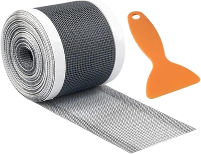 Haarvanger douchegoot - Afvoerscherm gaas - Afvoer schoonhouden - Flexibel op maat te knippen - 12cm x 4m - Wit