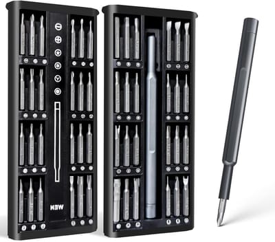 Precisie Schroevendraaierset - Reparatieset Gereedschap - Kleine Apparaten Repareren - Dubbelkop Bits - 48 Delig - Zwart