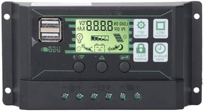 PWM Zonne-laadregelaar, Pc-materiaal, 100A 12V 24V Zonnepaneeloplader voor Gelbatterijen en Autoradiosystemen