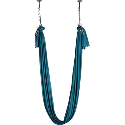 Luchtzijde & Yogazwaai, 11 Yards, Aerial Yoga Hangmat Kit met 100gsm Nylon Stof, Volledige Tuigage Hardware & Eenvoudige Installatiegids, Antigravitatie Vliegen