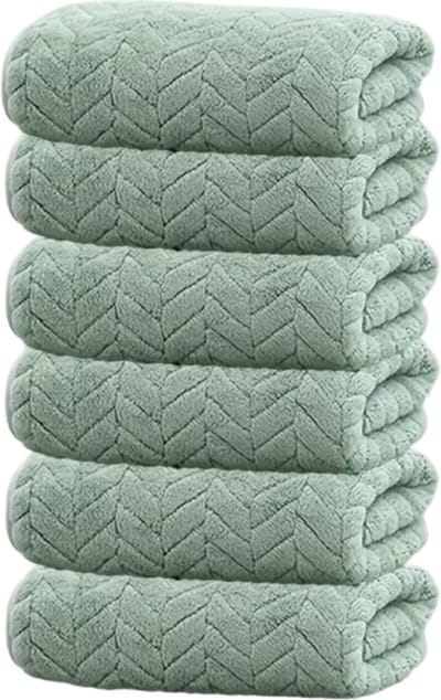 Livano Handdoeken Set - Hotelkwaliteit - Handdoek - Towel - Groen - 6 Stuks