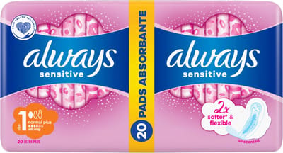 Always - Ultra Normal Plus - Maat 1 - Sensitive - 20 Stuks