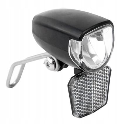 Dynamo Fietslamp Voorzijde met Schemersensor - 60 Lumen