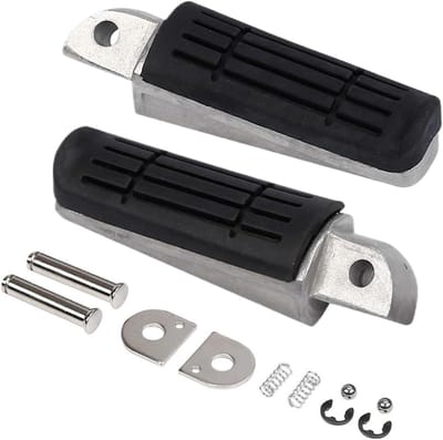 Motorfiets Voetsteunen - Rijders Pedaal - Verbeterde Controle - Universele Pasvorm - 10 cm - Zwart