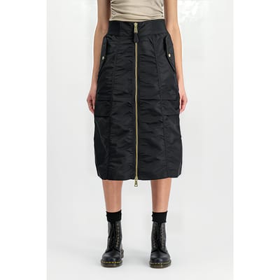Alpha Industries Ma-1 Midi Skirt Black Maat: XS | Midi Rokken Outlet | Dames | Zwart