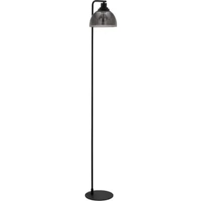 Eglo Vloerlamp Beleser - Zwart Rookglas - E27 - 150,5cm