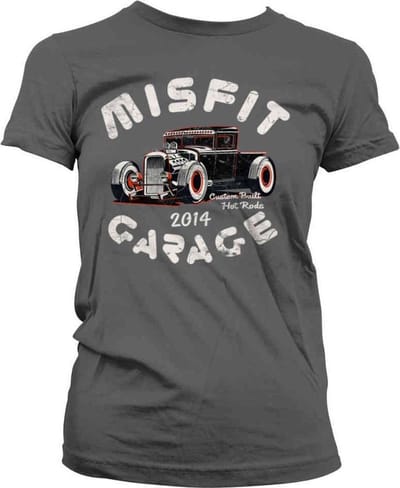 Misfit Garage Dames Tshirt -S- Power Pick Grijs