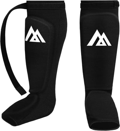 Neopreen Scheenbeschermers voor Kickboksen en Muay Thai, Elastische Ondersteuning voor Benen en Voeten, Bescherming voor MMA en Sporttraining
