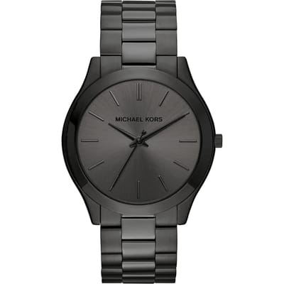 Michael Kors Slim Runway MK8507 44mm Zwart Ionen-geplateerd RVS Dameshorloge