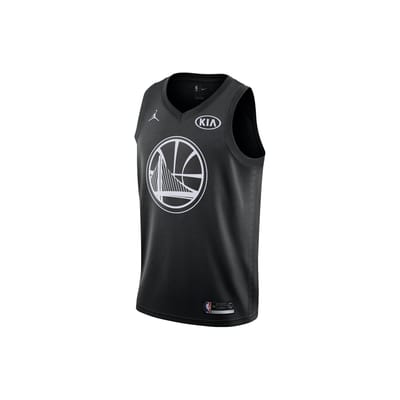 Jordan X NBA Stephen Curry Warriors #30 Logo Print Atletisch Zweetabsorberend Tanktop Heren Tops Zwart 928873-011 XXL black