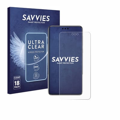 Savvies - Screenprotector voor Huawei Mate 60 Pro Plus - Folie Beschermfolie transparant 18 Stuks