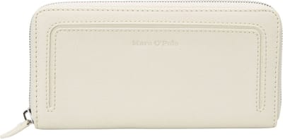 Marc O'Polo Portemonnee Finja Zip Wallet Natural Cotton Crème