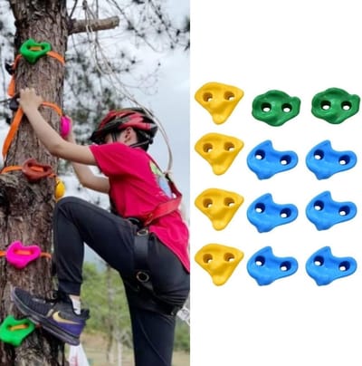 Klimgrepen Set - Klimstenen Kinderen - Buiten Klimmen - Getextureerd Grip Ontwerp - 20 Stuks - Meerkleurig