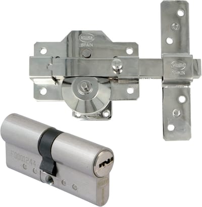 Beveiligingspakket Deurslot - Nachtslot Cilinder - Huis Beveiligen - Anti-boorpen Roestvrijstaal - 70mm Cilinder - Chroom