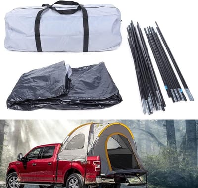 Achterkleptent Auto - Kofferbak Tent - Outdoor Kamperen - Waterdicht Oxford Doek - 255 x 170 x 170 cm - Bruin