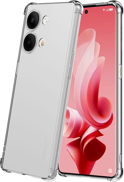 Geschikt voor Oppo Reno 9 / 9 Pro Telefoonhoesje Transparant met Stootrand - Clear Case Shockproof TPU Siliconen Back Cover Case Doorzichtig - Smartphonica geschikt voor Oppo Reno 9;Oppo Reno 9 Pro