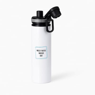 Hacebo® - meest trotse moeder ooit waterfles met draaidop grijs - Mama - trotse moeder - Moeder cadeautjes - moederdag - verjaardagscadeau - verjaardag - cadeau - geschenk - kado - gift - moeder artikelen - water fles - 850ML