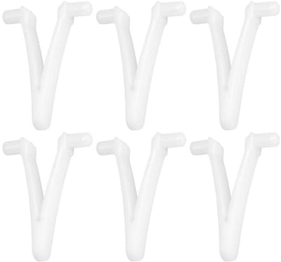 Dailygoods- Vlinderclip 6 Stuks - Sterke V-Clips - Zwembad Skimmer - Harsmateriaal - Compact - Lichtgewicht - Eenvoudig te installeren - Zwembadaccessoires