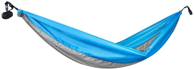 Spokey Air Rocker - Hangmat - Lichte parachutestof - incl. karabijnhaken en riemen - 200 x 100 cm - tot 100kg - Eenpersoons - Blauw / Grijs