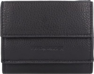 FredsBruder Bobonia Portemonnee Leer 10.5 cm - Dames - Horizontaal - black