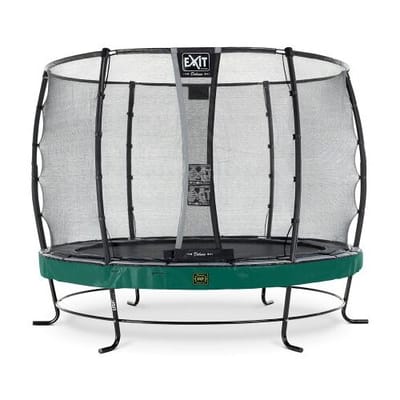 EXIT Elegant Premium Trampoline ø305cm - met Veiligheidsnet - Rond - Voor Kinderen - Groen