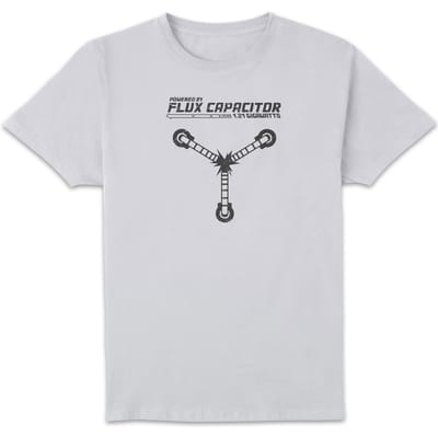 Back to the Future Powered By Flux Capacitor T-shirt - Wit - L