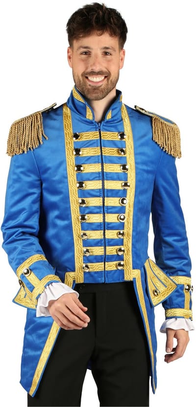 Thetru Carnavalsjas Heren - Fantasy World - Blauw-Goud - Maat L