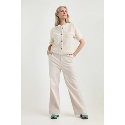 Josephine & Co Danique Pants Sand Maat: 34 | Wijde Broeken Outlet | Dames | Beige