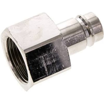 Vernikkeld Messing DN 15 Luchtkoppeling Insteeknippel G 1 inch Binnendraad - CLP15-F-BN-P-100